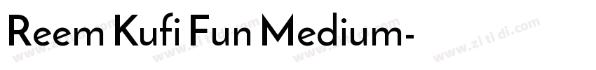 Reem Kufi Fun Medium字体转换